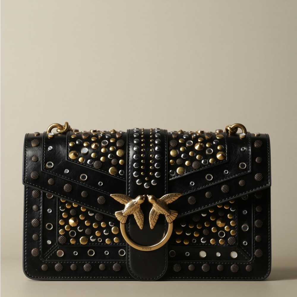 Pinko Love Icon Bag In Studs (small size)